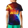 thumbnail image 3 of Ben Azelart Stay Wild Kids T-Shirt 3d Printed Graphic T-Shirts Boys And Girls Short Sleeve Shirts For Youth Kids X-Small, 3 of 7