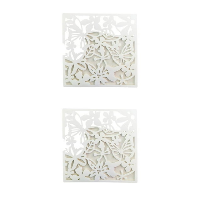 Wosthever 4x Hotel Home Bar Room Divider Panel de pantallas decorativas plegables y multifuncionales mariposas blancas modernas Mariposas Blancas 2Conjunto