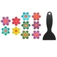 thumbnail image 1 of 10Pcs Colorful Flower Bath Stickers: Safe, Fun & Non-Slip Bathroom Decor!, 1 of 9