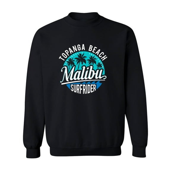 Topanga Beach Malibu Sweatshirt Men -Image by Shutterstock, Male Medium