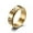Gold, variant on 8MM Lucky Dice Spinner Band Mens Titanium Steel Silver/Gold/Black Ring Size 6-12