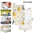 thumbnail image 6 of Yayeee 2 Pack Hand Towels for Bathroom 100% Cotton 16" x 28" Soft Absorbent Kitchen Towel, Halloween Cute Ghosts, 6 of 7