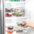 thumbnail image 4 of MAGMALIFE Juego de 24 Piezas, 12 Contenedores de Vidrio Y 12 Tapas, Herméticos, Tapas de Cierre Fácil, Refractarios Resistentes Aptos para Horno, Microondas, Refrigerador, apilables (Gris), 4 of 8