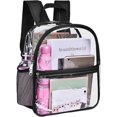 thumbnail image 3 of Mochila transparente mini ZHAOCHENG impermeable para estadios negra, 3 of 5