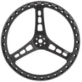 thumbnail image 7 of 15in LW Steering Wheel Alum Dished Black, 7 of 7