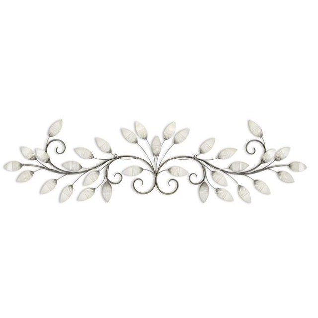 Home Roots 321143 Brushed Pearl Over The Door Wall Decor, White