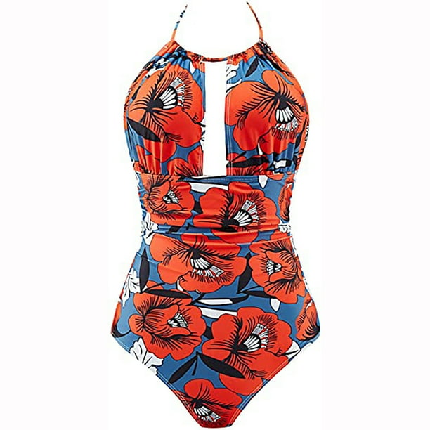 Traje de baño de una pieza para mujer, conjuntos de bikini para mujer, traje de baño estampado para mujer, traje de baño tipo vendaje para mujer
