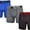 2X (44-46), variant on Mens Performance Boxer Briefs - 3 Pack of Athletic Fit Tag Free Breathable Underwear Athletic Fit Tag Free Breathable