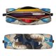 thumbnail image 2 of Disketp Exotic Blue Cat Estuche de Lápices de Cuero con Cierre, Estuche Compacto para Papelería, Bolígrafos y Accesorios Pequeños, 2 of 7