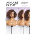 thumbnail image 6 of LUVME HD Lace Closure Kinky Curly Bob Wig 12" Ombre Mix Brown Human Hair Pre Cut Glueless C-Side Parted For Women, 6 of 6