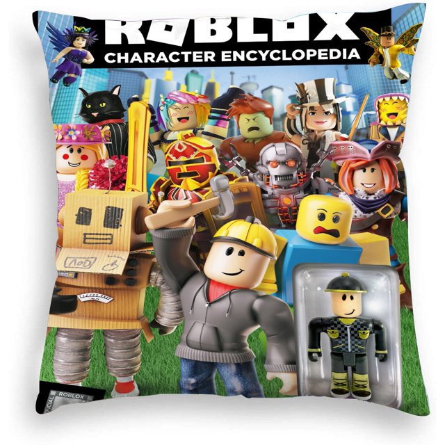 Roblox funda de almohada periférica de dibujos animados, funda de almohada para coche, sala de estar, personajes de juegos, sofá periférico, cabecera, regalo creativo
