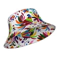 thumbnail image 2 of Kll Mexican Bright Style Bucket Hat For Women Men Packable Travel Beach Sun Hat Outdoor Rave Accessories Reflective Fisherman Cap, 2 of 9
