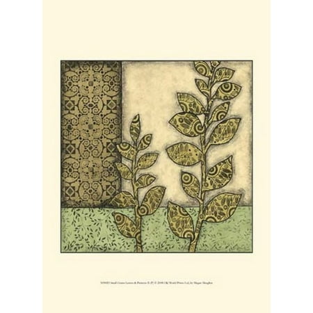 Sm Pull Green - Sm Green Leaves & Patterns II (P) Poster Print by Megan Meagher (10 x 13)