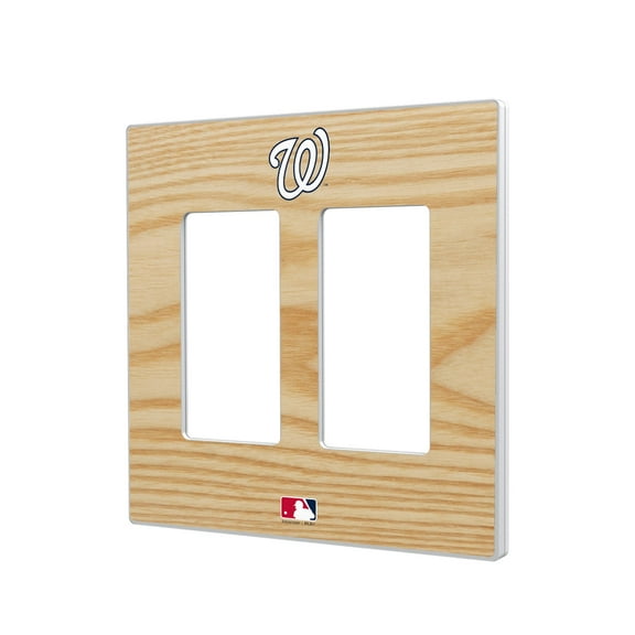 Washington Nationals Baseball Bat Design Double Rocker Light Switch Plate