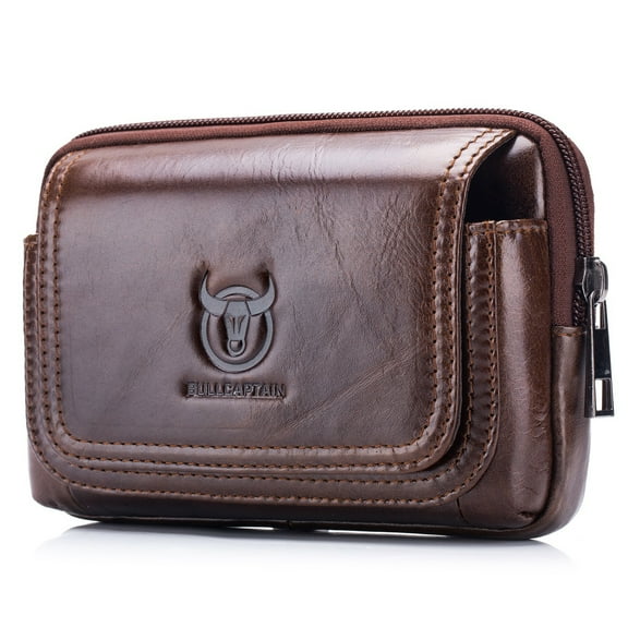 BULLCAPTAIN Waist Pack,Belt Pouch Men Leather Belt Fanny Pouch With Pouch With Belt With Belt Loop Waist Fanny Pouch Rusuo Waist Men Dsfen Shubiao Men Belt
