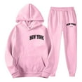 thumbnail image 5 of Drie Cozy Sets for Women Clothing Sweats Sets for Women Comfy Hoodie Sweatsuit Sets Fall Fashion Clothes Pink,3XL, 5 of 6