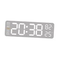 thumbnail image 2 of Elodie Digital Wall Clock Large Display Table Clock for Office Livingroom Classroom White Shell, 2 of 8