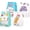 Back-to-School Blue, variant on 36 Pack Party Favor Bags Bulk, 9.4" Colorful Goodie Bags with Star Stickers, Treat Bags for Kids Birthday Baby Shower End of School Classroom Rewards Summer Events