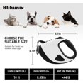 thumbnail image 4 of Retractable Dog Leash with Bright LED Flashlight, 10ft Dog Harness for Small to Medium Dogs Night Walks, Heavy Duty 360 Tangle-Free Nylon Rope Non-Sli, 4 of 4