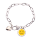 thumbnail image 1 of speechless amarillo lindo hermoso patron de chat en linea ilustración Pulsera de cadena de corazón joyería encanto moda, 1 of 3