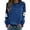 Navy, variant on XIAONU Sweatshirts For Womens Halloween Cute Ghost Long Sleeve Printed Tops Pleasure Baggy Crewneck Pullover Sweatshirt