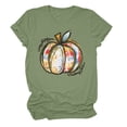thumbnail image 3 of WILLBEST Chemise en Lin Femme T-Shirt Graphique Citrouille pour Femme Hauts Citrouille T-Shirt Ample, 3 of 3