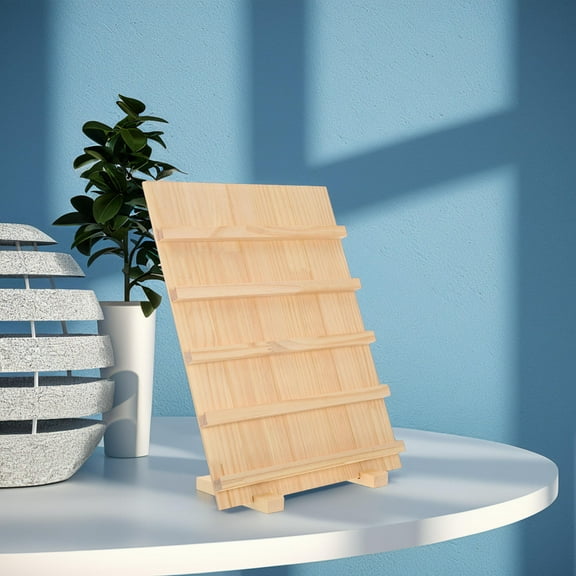 FRCOLOR Multi-Layer Jewelry Display Stand Wooden Earring Holder with Base for Retail Stores Jewelry Display for Selling and Exhibitions