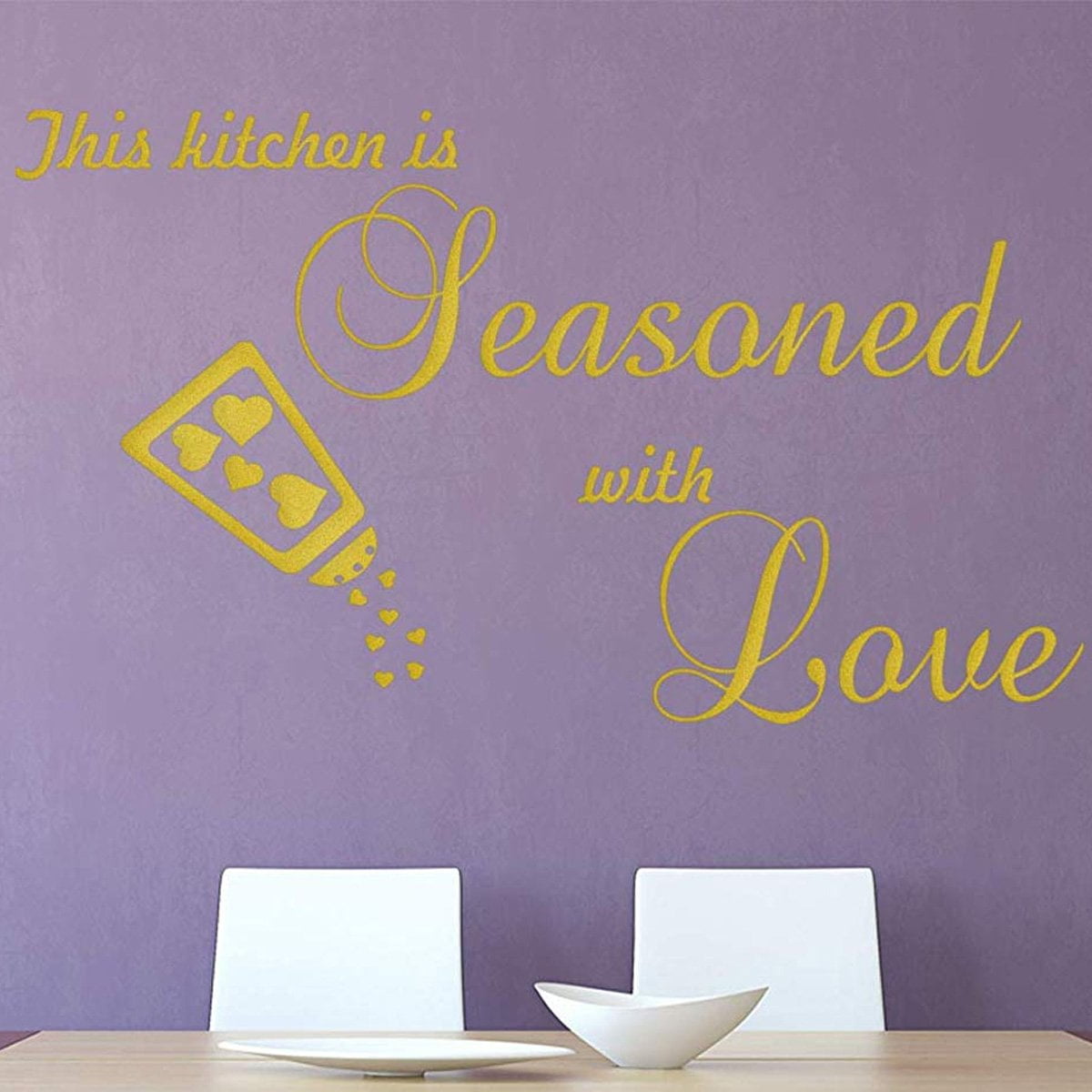 VWAQ This Kitchen is Seasoned with Love Wall Decal Sticker Decor
