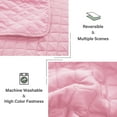 Exclusivo Mezcla Ultrasonic Reversible King Size Quilt Bedding Set with