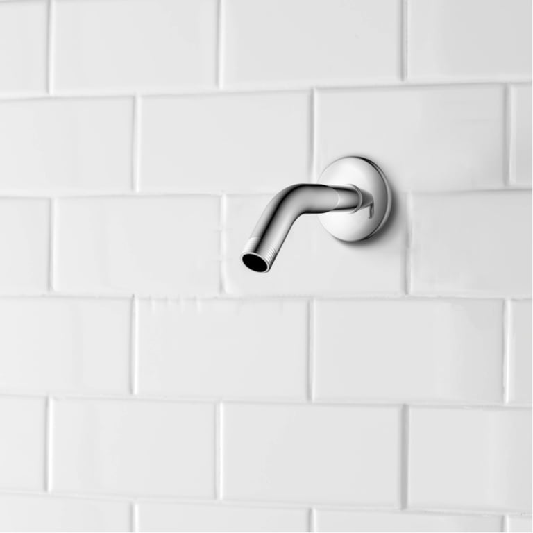 Mainstays 8-Inch Chrome Shower Arm With Flange photo 3