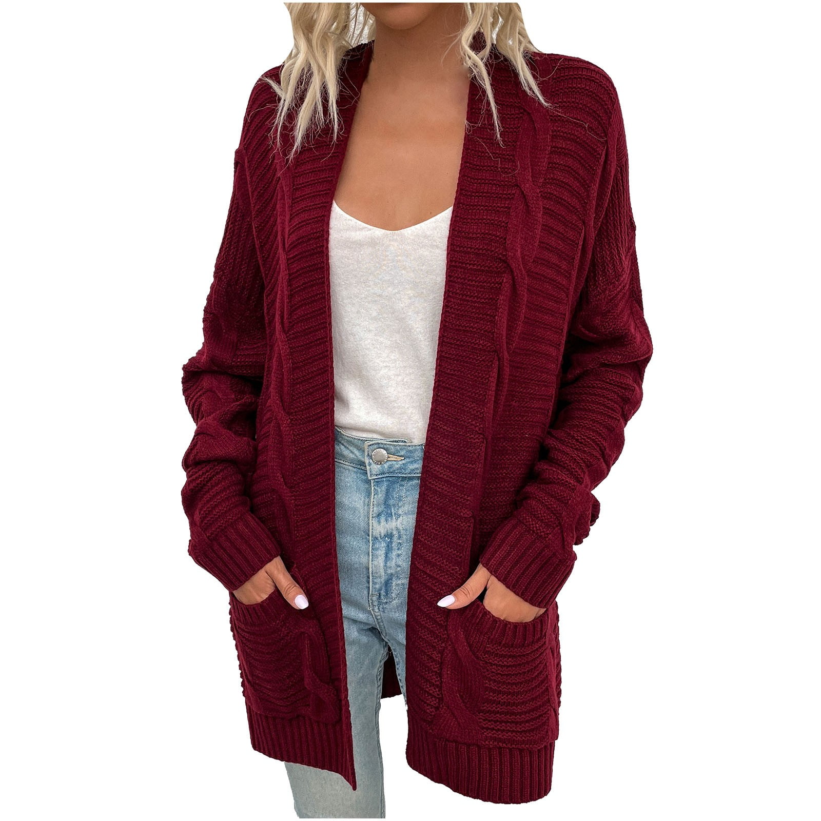 long shawl collar cardigan