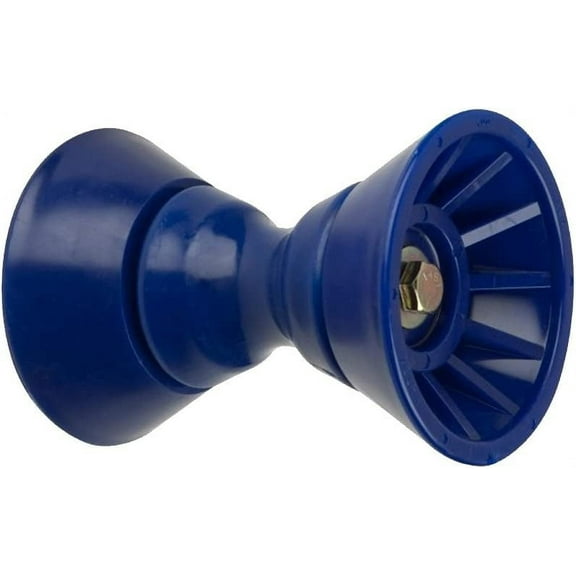 CE Smith - 29331 Bow Bell Roller Assembly - Durable Marine Tool - 4" Wide - 1/2" Shaft - Blue