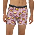 thumbnail image 2 of Men'S Boxer Briefs, Doctor'S Hat Owl Purple Soft And Breathable Mens Underwear Boxer Briefs With Widen Waist, 2 of 2