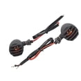 thumbnail image 2 of Motorbike Blinker Lamp, 3 Wires Shockproof Motorcycle Turn Signal Light Pair Grill Cover  For Replacing, 2 of 8