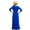 Blue, variant on Girls Casual Maxi Floral Dress Long Sleeve Holiday Pockets Dresses Girls Long Sleeve Floor Length Maxi Dress