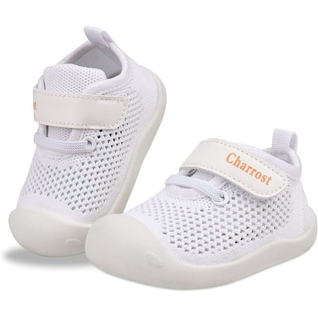 

Toddler First Walking Safer Non-Slip Lightweight Wide Tennis Shoes Baby Slip on Breathable Sock Sneakers Infant Mesh Knitted Elastic Soft Sole Indoor Shoes 1-4 Years Boy Girls Outdoor Walkers Shoes