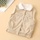 thumbnail image 4 of Niño Abrigo De Invierno Chaleco Niños Prendas De Abrigo Chaquetas Chaleco Bebé Ropa Interior De Otoño Chaleco De Pana Botón De Solapa Chaleco De Punto Beige Odeerbi LM103-2790, 4 of 7