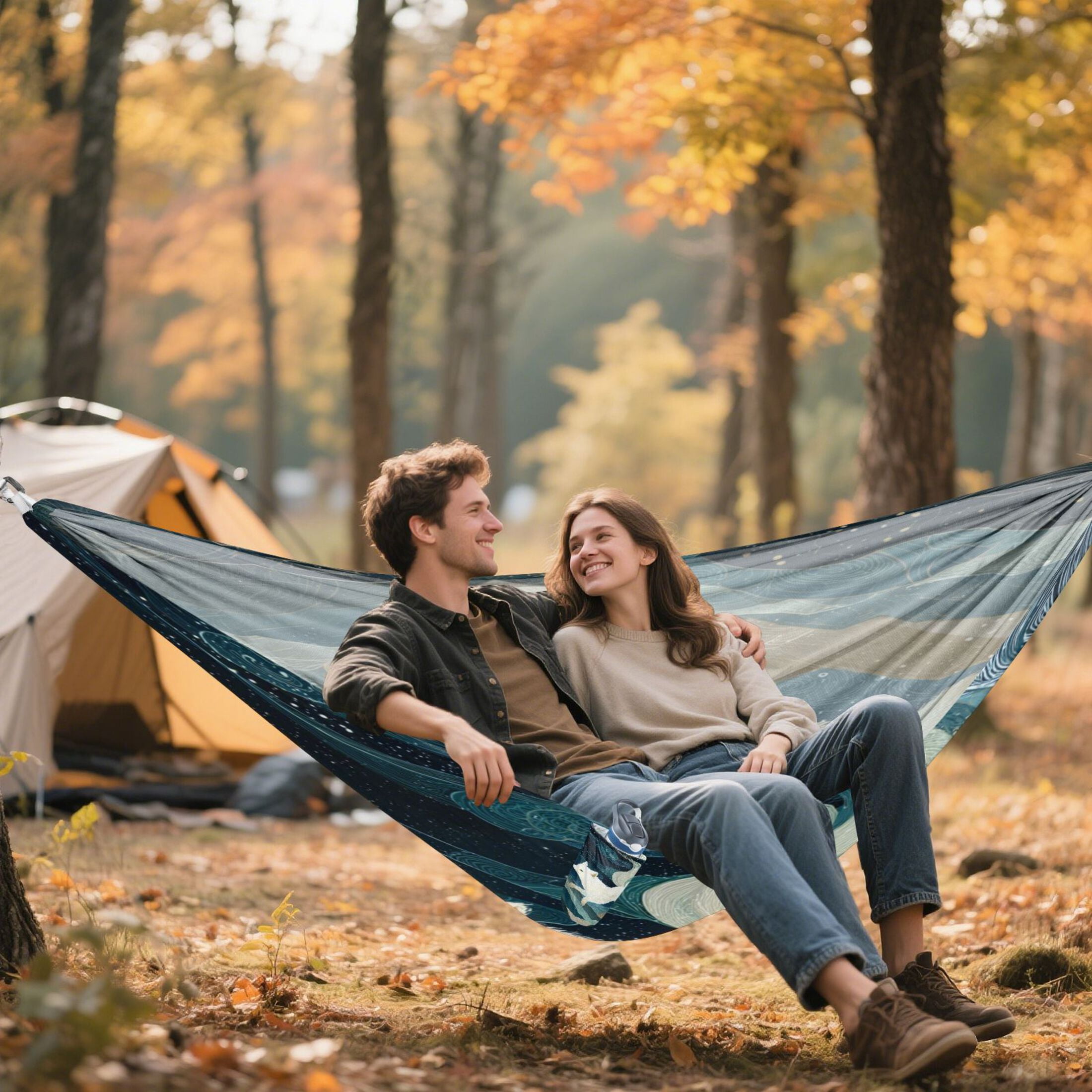 Hanging Hammock Portable Travel Camping For Outdooor Beach Camping Hiking A Fox