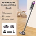 thumbnail image 2 of Aspirador De Mano Portátil Inalambrica 3en1 Kimhi Multifuncional 120w Recargable Limpieza Humedo Seco Antiacaros Removedor De Polvo Para Hogar Y Automóvil, 2 of 8