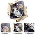 thumbnail image 5 of DAKIMOE Weekender Bags for Women, Travel Bag Carry on Gym Bag, Travel Duffle Bag with Wet Dry Pocket/Front Phone Pocket/Trolley Sleeve Pocket, Khaki, 5 of 9