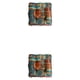 thumbnail image 4 of Yuarrent Cojín Para Exteriores - Respetuoso Con La Piel Y Hecho De Algodón Y Lino Soporte Fuerte Para Exteriores Reversible Cuadrado Azul (40 Azul Cuadrado（40cm） 2Conjunto, 4 of 6