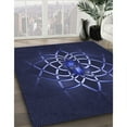 thumbnail image 2 of Ahgly Company Indoor Square Patterned Night Blue Area Rugs, 6' Square, 2 of 6