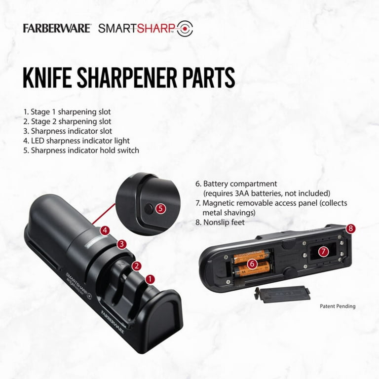 Farberware SmartSharp EdgeKeeper Knife Sharpener w/Sharpness Indicator -  20401044