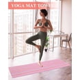 thumbnail image 2 of Pink Orange Blue Stripe Yoga Towel for Hot Yoga Non Slip, Modern Abstract Art Striped Farmhouse Yoga Mat Towel Absorbent Yoga Sweat Towels Microfiber Hot Yoga Blanket for Bikram Pilates 26"x74", 2 of 7