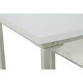 thumbnail image 5 of Tripar Wood Nesting Tables with Casters - White Set of 3, 5 of 5