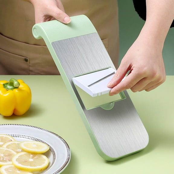 WHAMVOX  Veggie Chopper Vegetable with Container Potato Slicer Green