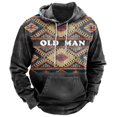 thumbnail image 2 of Sudadera con capucha con estampado gráfico vintage para hombre, jersey con estampado tradicional indio, sudaderas con capucha informales de gran tamaño, ropa para hombre, ropa unisex, 2 of 4
