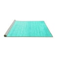 thumbnail image 2 of Ahgly Company Machine Washable Indoor Rectangle Abstract Turquoise Blue Contemporary Area Rugs, 5' x 8', 2 of 4