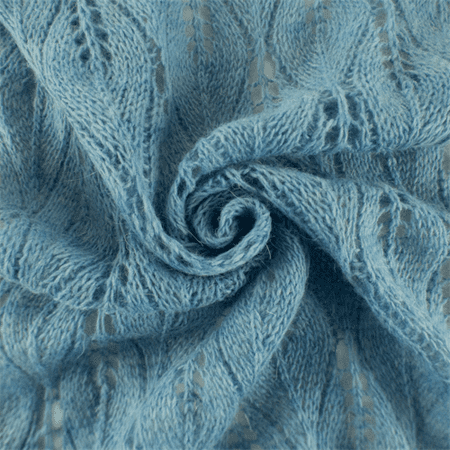 blue sweater knit fabric
