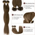 thumbnail image 4 of SEGO U Tip Hair Extensions Pre Bonded Fusion Hairpieces 100% Remy Human Hair U-tip Nail Tipped Keratin Glue Stick Microlink Blonde Hair Extension for Women 50 Strands, 4 of 10